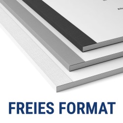 Leinenrückenbindung | freie Formateingabe Gebundene Unterlagen und Skripten
