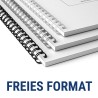 Drahtkammbindung | freie Formateingabe Gebundene Unterlagen und Skripten
