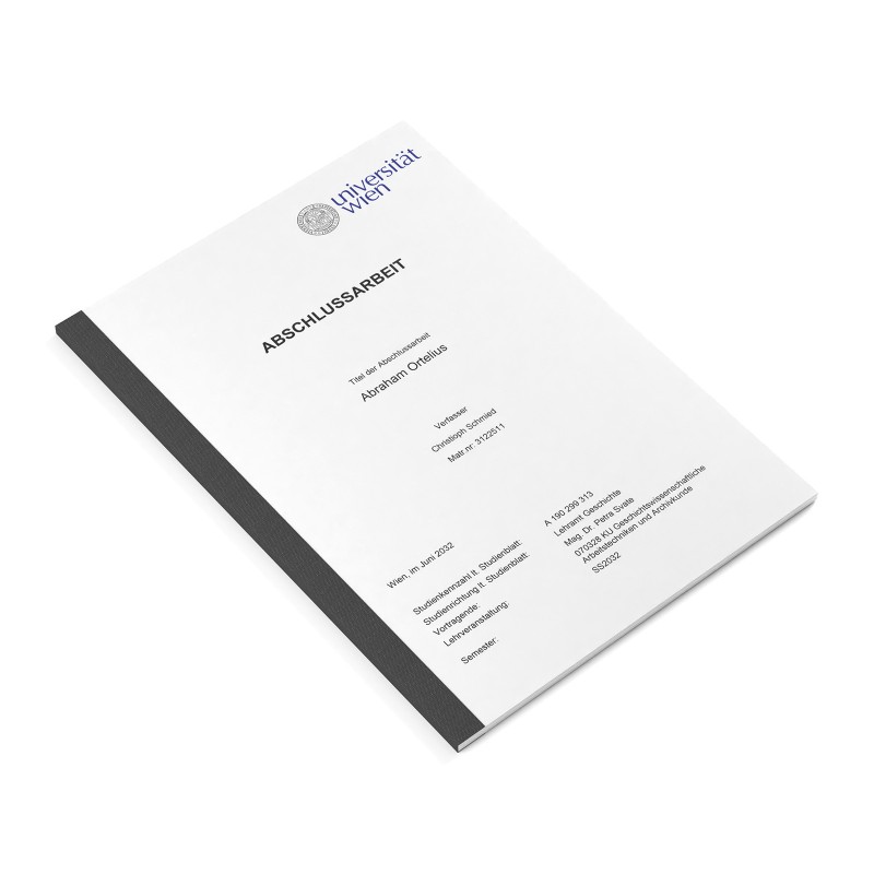 Arbeit | Leinenrückenbindung | A4 Diplomarbeiten