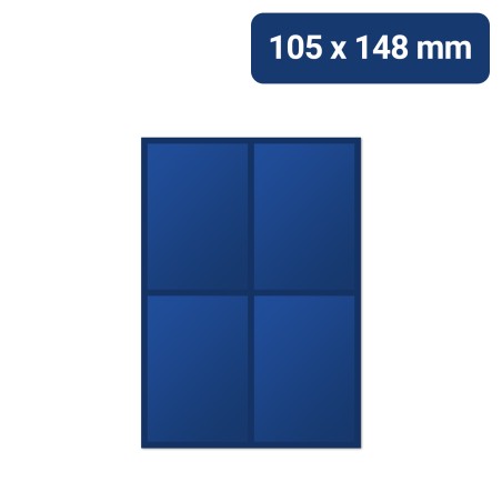 Bogenetiketten | 105x148mm Etiketten auf Bögen
