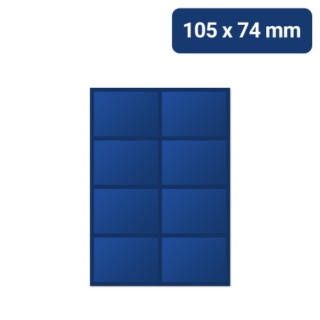 Bogenetiketten | 105x74mm Etiketten auf Bögen