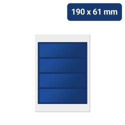 Bogenetiketten | 190x61mm Etiketten auf Bögen