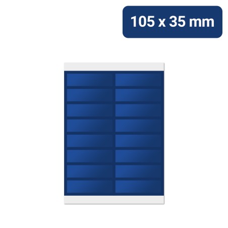 Bogenetiketten | 105x35mm Etiketten auf Bögen