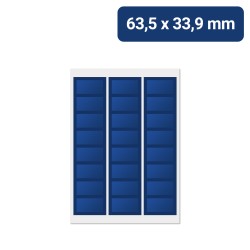 Bogenetiketten | 63,5x33,9mm Etiketten auf Bögen
