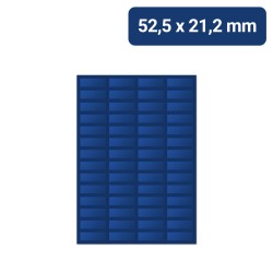 Bogenetiketten | 52,5x21,2mm Etiketten auf Bögen