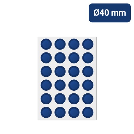 Bogenetiketten | rund 40mm Etiketten auf Bögen