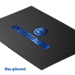 Visitenkarten mit Folienveredelung | 85x55mm Visitenkarten mit Folienveredelung