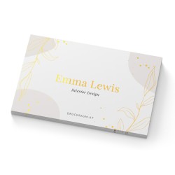 Visitenkarten mit Folienveredelung | 85x55mm Visitenkarten mit Folienveredelung