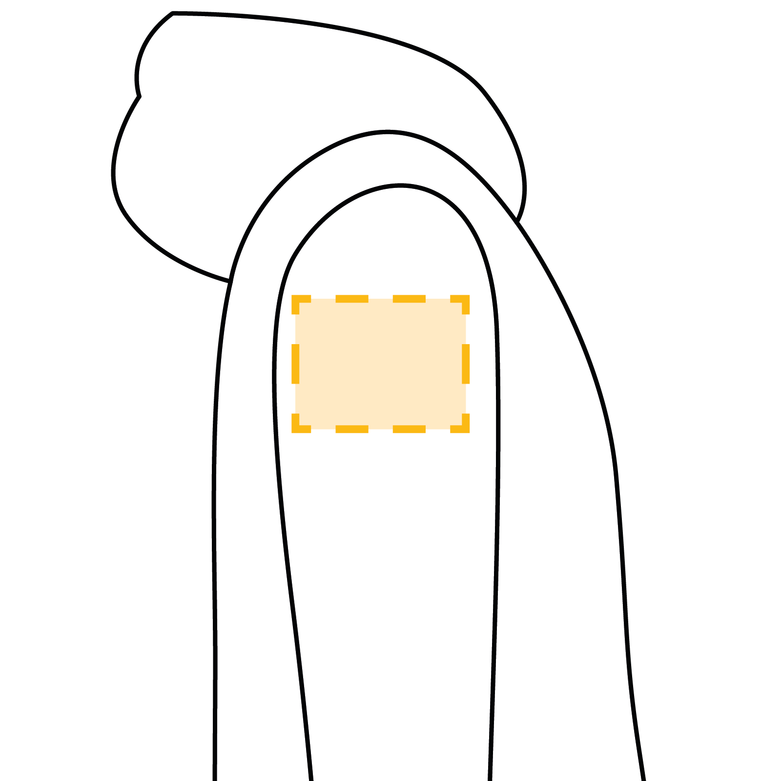 Zipped Hoodie - Rechter Ärmel klein
