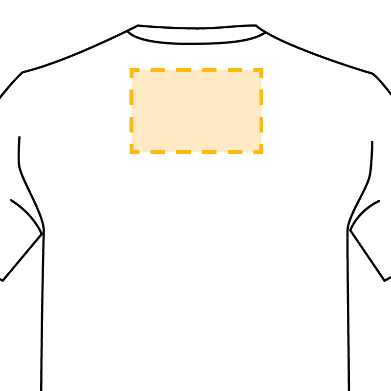 Cropped Shirt (nur Druck) - Rückseite Kragen