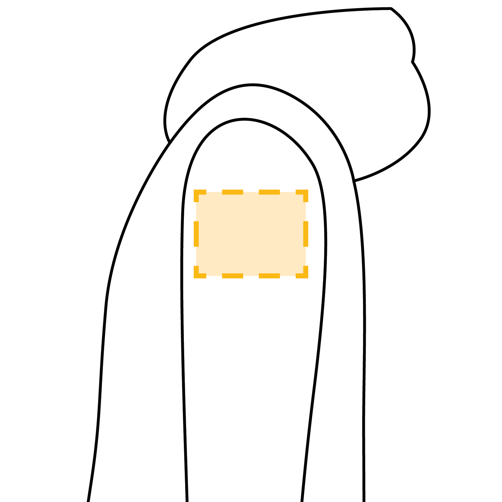 Zipped Hoodie - Linker Ärmel klein