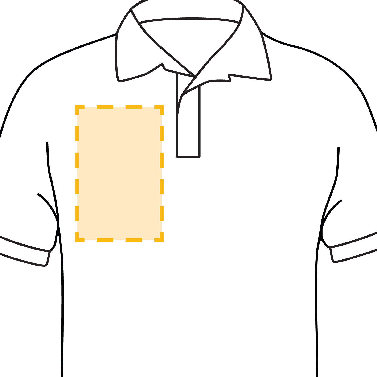 Polo- Brust Rechts