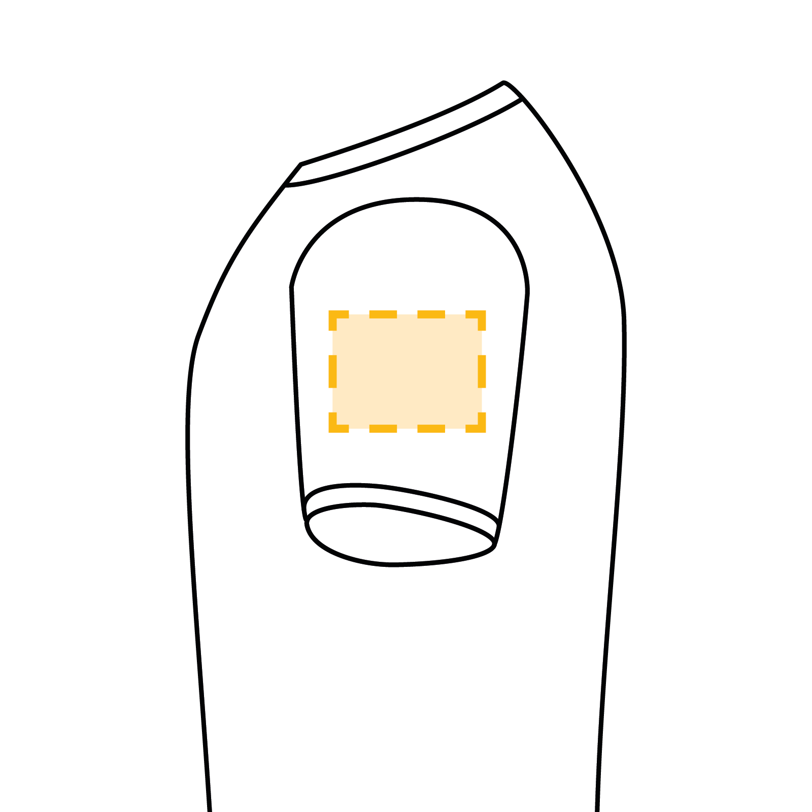 Shirt Kurzarm - Linker Ärmel