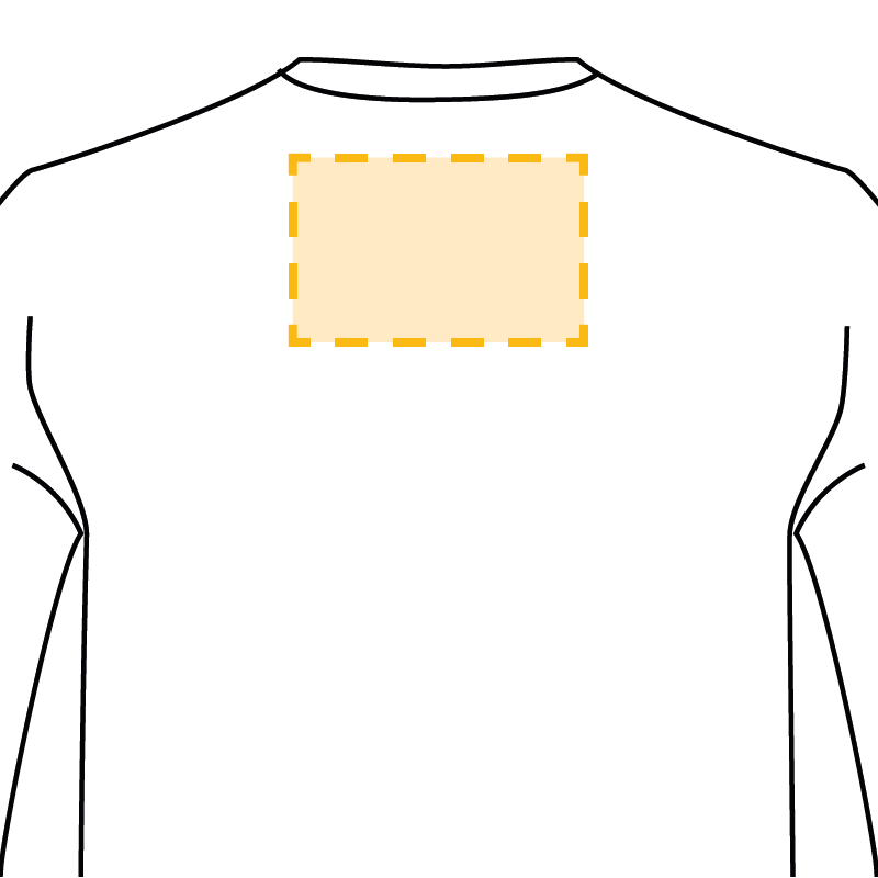 Shirt Langarm (nur Druck) - Rückseite Kragen