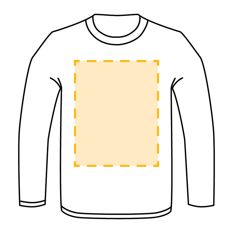 Shirt Langarm (nur Druck) - Vorderseite groß